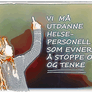 Bildet viser en jente som skriver på en tavle