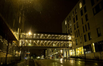 Bildet viser bygninger som tilhører St. Olavs hospital i Trondheim