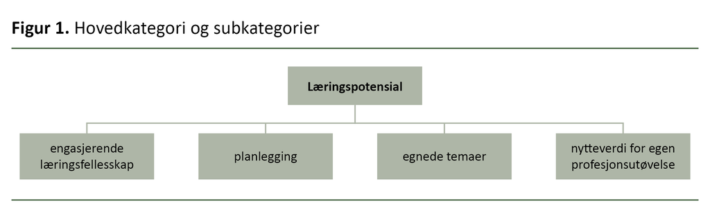 Figur 1 Hovedkategori og subkategori