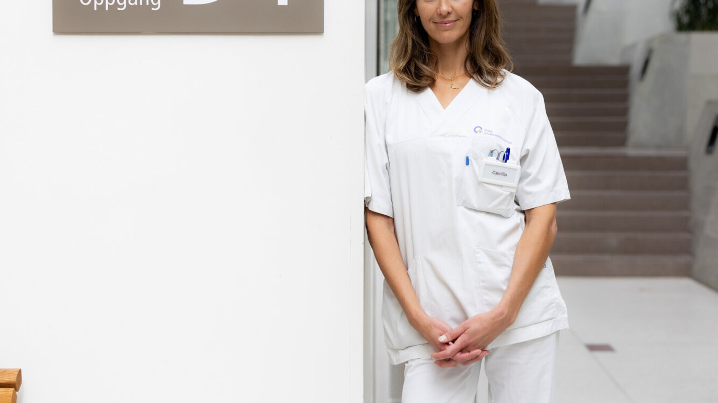 Camilla Grøver Aukrust er sykepleier med 16 års erfaring fra nevrokirurgen på Rikshospitalet.