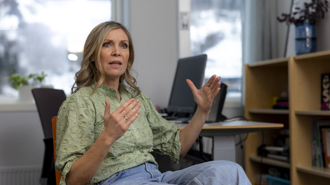 Linda Habbestad Skorve bildet viser helsesykepleier Linda Habbestad Skorve