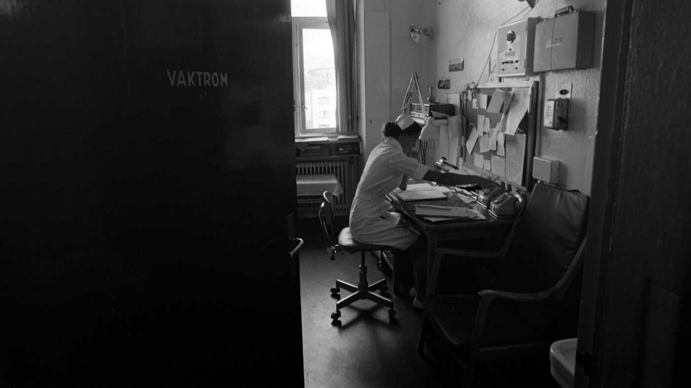Ellen Sund Bildet viser Ellen Sund på vaktrommet.