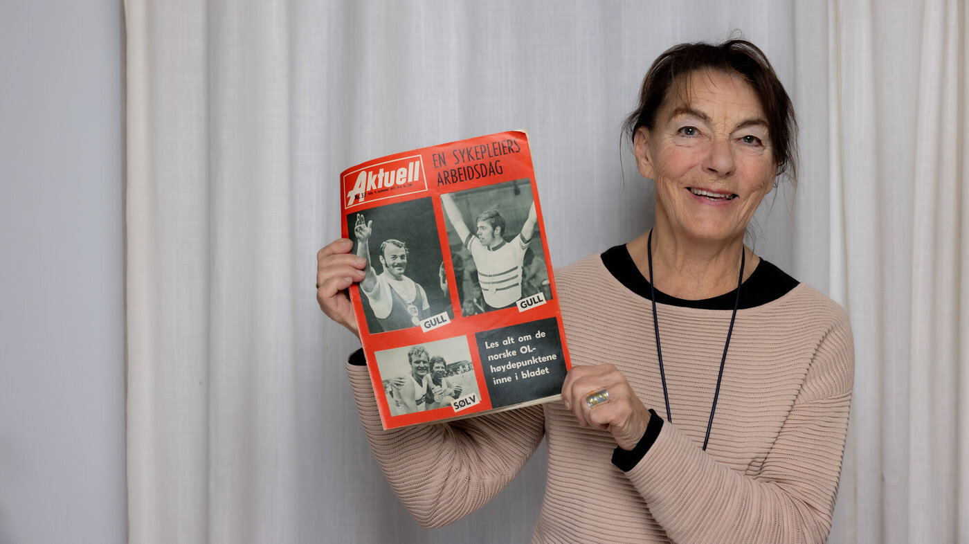 Ellen Sund Tuhus Bildet viser Ellen Sund Tuhus med bildebladet Aktuell.