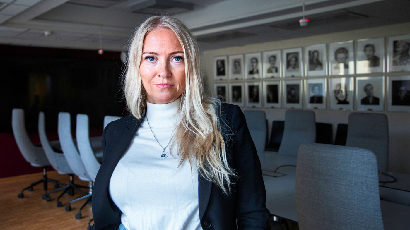 Lill Sverresdatter Larsen Bildet viser Lill Sverresdatter Larsen, NSF-leder