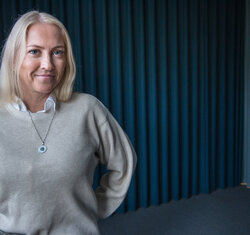 Bildet viser NSF-leder Lill Sverresdatter Larsen